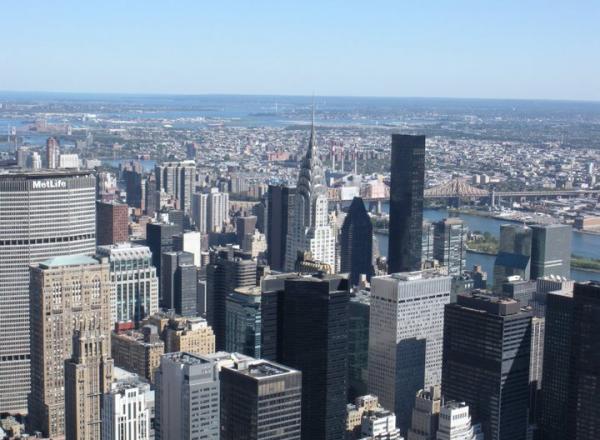 Uitzicht vanaf Empire State Building (Chrysler Building)